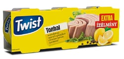 Twist tuna chunks in oil with lemon and pepper 3x80g/3*52g