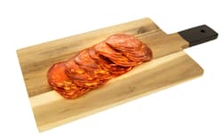 Kifli Delikátesz Chorizo ​​Picante slightly spicy, semi-dry, thick sausage made with dry-aged pork, sliced