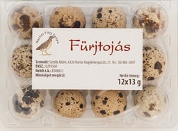 Fürjtojás, strucctojás