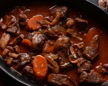 Boeuf Bourguignon or Burgundian Beef Stew
