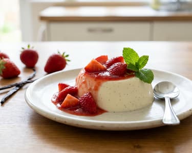 Strawberry Panna Cotta