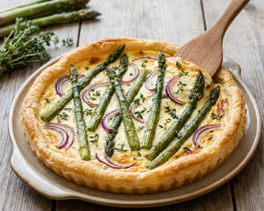 Asparagus and Ricotta Pie
