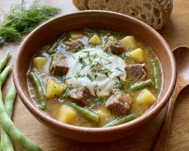 Palóc Soup Pataky Style, from Lamb