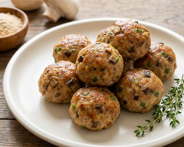 Mushroom Meatballs