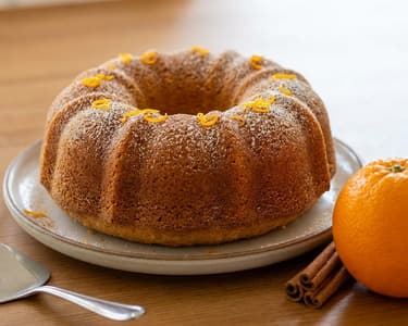 Gluten- and lactose-free orange Gugelhupf
