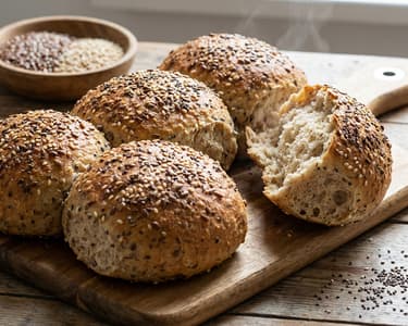 Multi-seed 20-minute buns