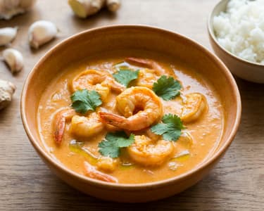 Garnélás curry