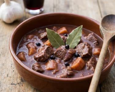 Venison Stew with Red Wine