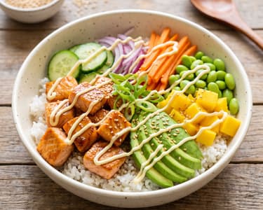 15-minute salmon bowl