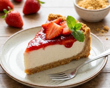 Sugar-free Strawberry Cheesecake