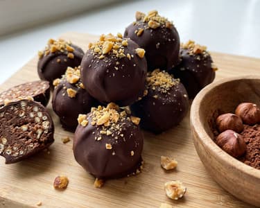 Figure-friendly homemade Ferrero balls