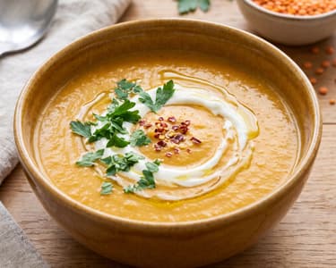 Red lentil soup by ZsomBisztró