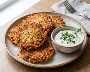 Crispy Carrot Fritters