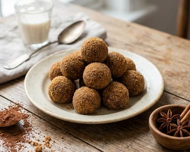 Gingerbread balls – no-bake