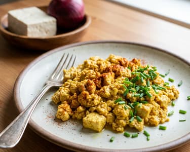 Egg-free tofu scramble