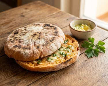 Bolo de caco (portugál édesburgonyás kenyér)