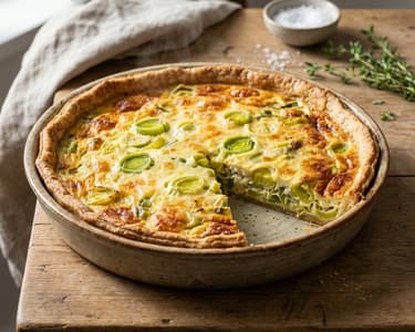 Pórés quiche | Egészséges sós pite tönkölyliszttel