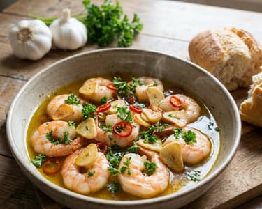 Gambas al Ajillo | Spanyol fokhagymás garnélarák