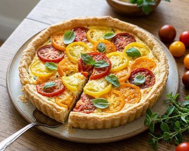 Paradicsomos pite ricottás töltelékkel