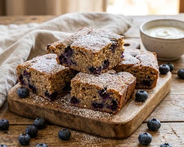 Áfonyás joghurtos sütemény | Egészséges fitnesz recept