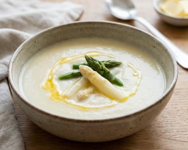 Silky Asparagus Cream Soup | Spring Indulgence