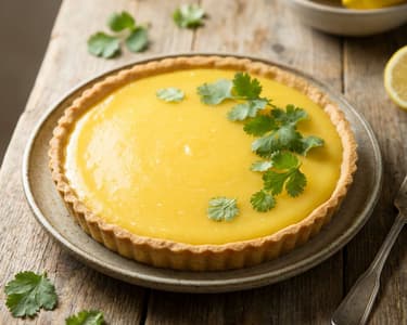Lemon Pie with Coriander | Refreshing Citrus Dessert