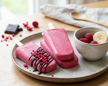 Málnás túrós jégkrém | Egészséges nyári hűsítő