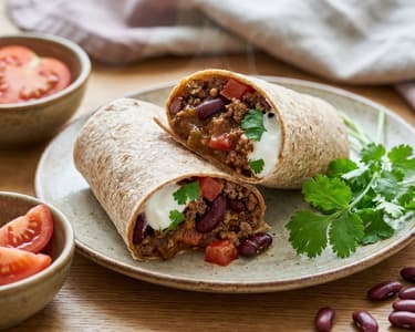 Burrito marhahússal és vörösbabbal