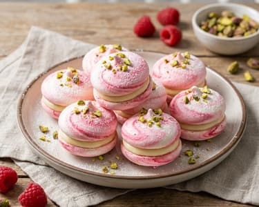 Raspberry Meringue with White Chocolate Cream