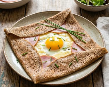 Galette complète – Francia sós hajdina palacsinta