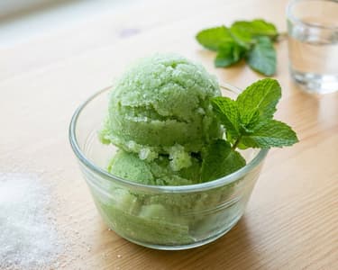 Refreshing Mint Sorbet