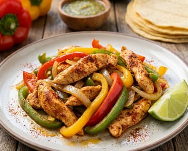 Chicken fajitas