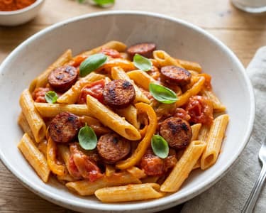 Tejszínes lecsós penne | Gyors 15 perces nyári vacsora