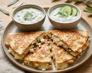 Greek Chicken Quesadilla | 15-Minute Summer Dinner