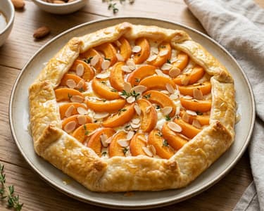 Sárgabarackos-túrós rusztikus galette | Nyári gyümölcsös pite