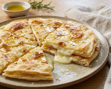 Focaccia di Recco | Sajttal töltött olasz lepény