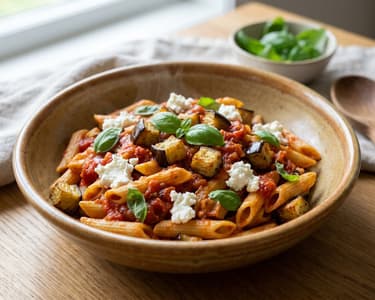 Pasta alla Norma | Olasz padlizsános penne ricottával