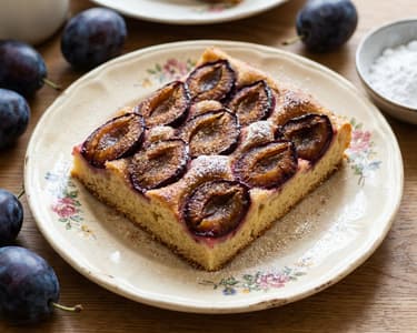 Cinnamon Plum Sheet Cake | Old-Fashioned Yeast Cake