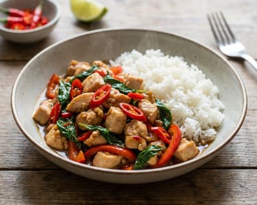 Thai Basil Chicken Stir-Fry | Quick Asian Dinner