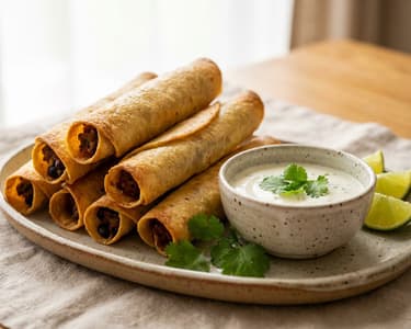 Marhahúsos taquitos babbal | Ropogós mexikói street food