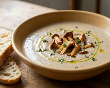 Francia erdei gomba velouté | Selymes és illatos leves