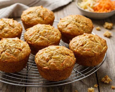 ABC muffinok | Almás-banános-sárgarépás tízórai