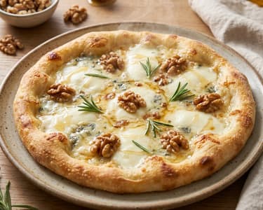 Gorgonzolás-diós fehér pizza | Olasz ropogós klasszikus
