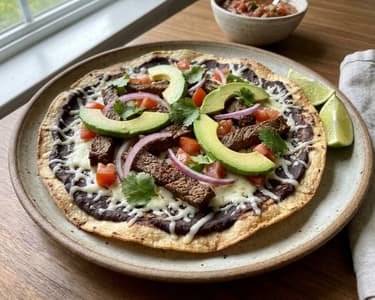 Mexican beef tlayuda | Crispy Oaxacan street food