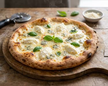 Four Cheese Pizza | Creamy Italian Classic
