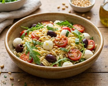 Tuscan Orzo Salad | Italian Pasta Grain Bowl