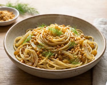 Sicilian Fennel Pasta | With Crispy Spiced Breadcrumbs