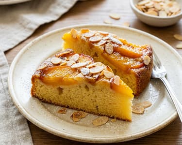 Juicy Peach Sponge Cake | Light Summer Classic
