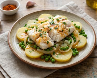 Galician Hake with Potatoes | Merluza a la Gallega