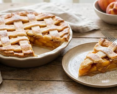 Lattice Peach Pie | Tender Summer Pastry